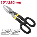 Tin Scissors Manual Steel Cutting Metal Shear Cutter 10inch Hand Tool Durable