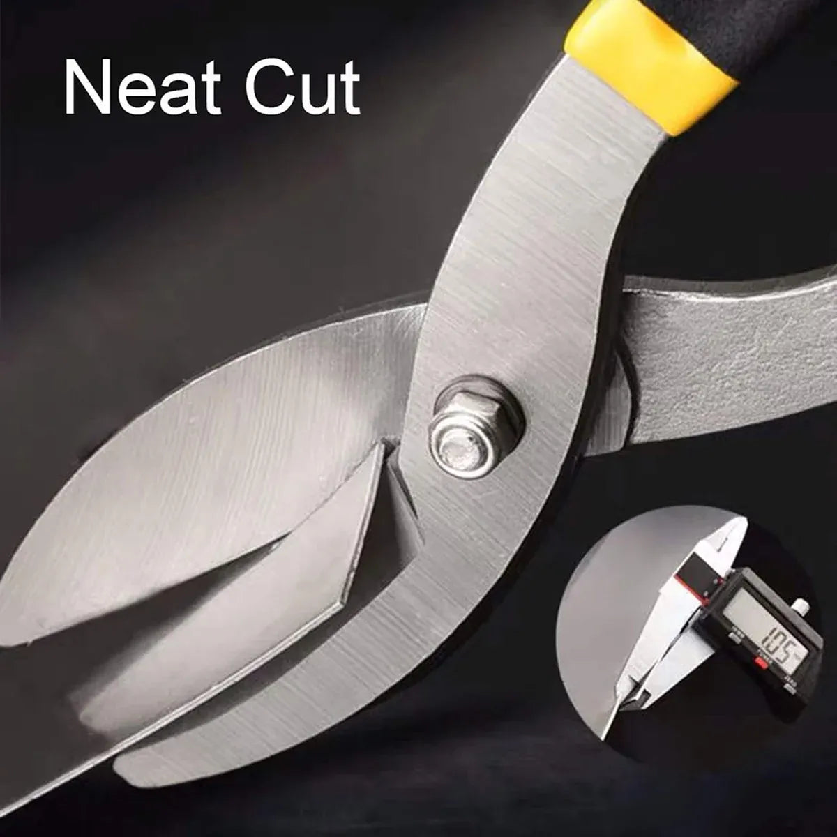 Tin Scissors Manual Steel Cutting Metal Shear Cutter 10inch Hand Tool Durable