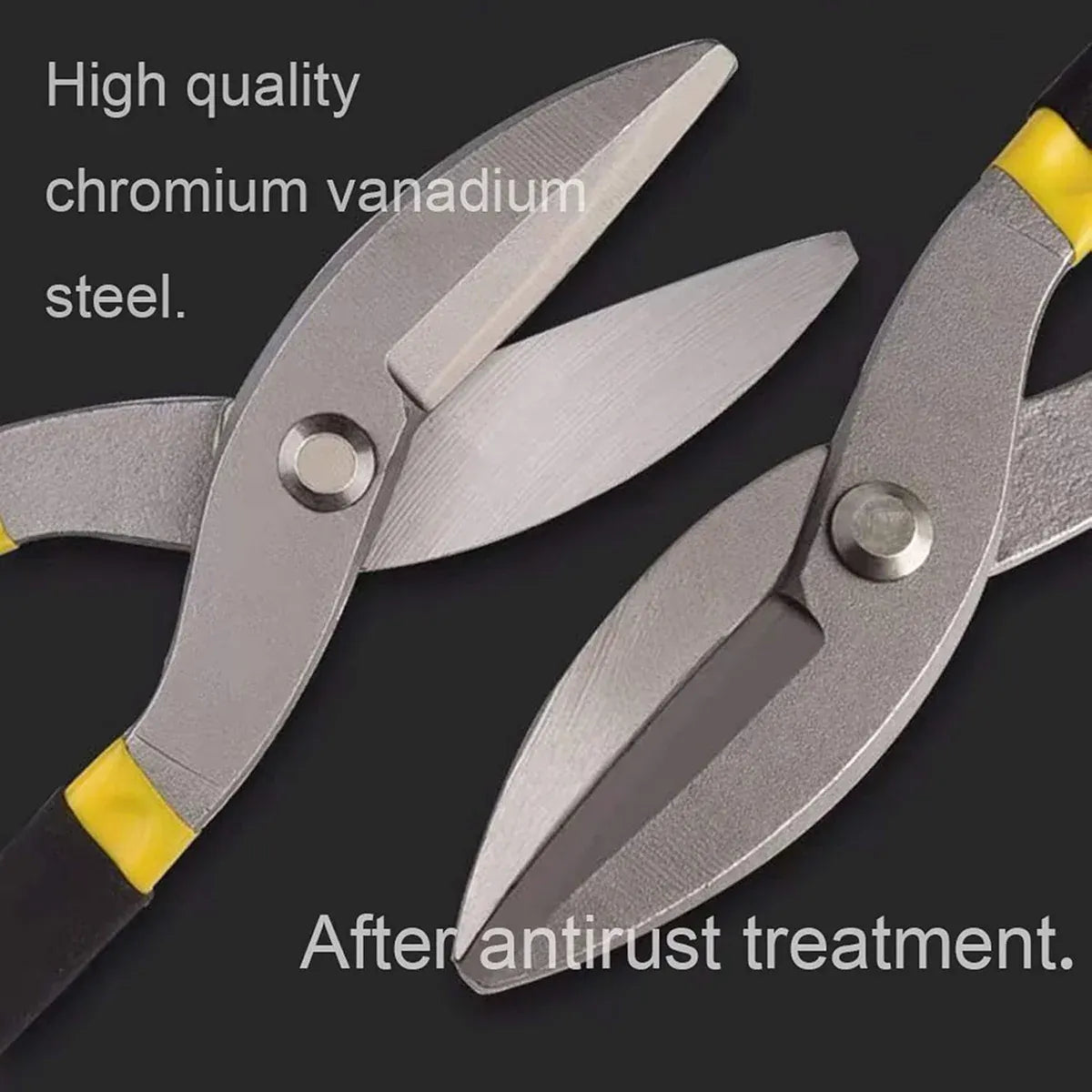 Tin Scissors Manual Steel Cutting Metal Shear Cutter 10inch Hand Tool Durable