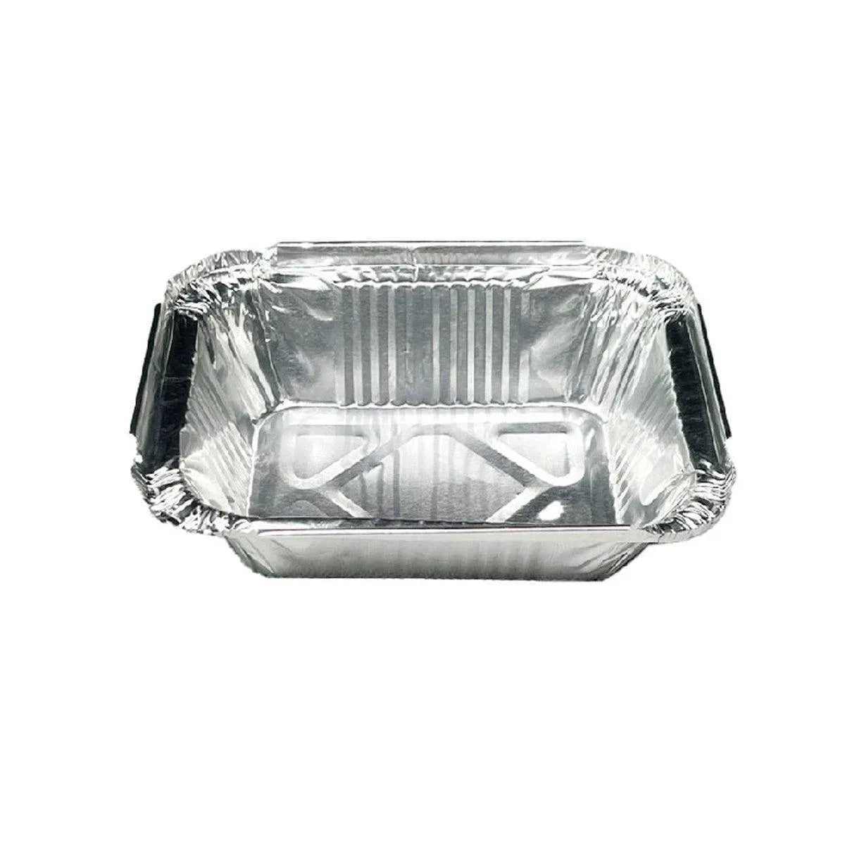 125PCS Disposable Quadrate Tin Foil Pans Oven Grill Safe Non-Stick Baking Trays - 125pcs-230ml