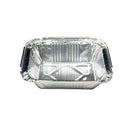 125PCS Disposable Quadrate Tin Foil Pans Oven Grill Safe Non-Stick Baking Trays - 125pcs-230ml