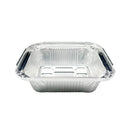 125PCS Disposable Quadrate Tin Foil Pans Oven Grill Safe Non-Stick Baking Trays - 125pcs-600ml