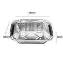 125PCS Disposable Quadrate Tin Foil Pans Oven Grill Safe Non-Stick Baking Trays - 125pcs-700ml