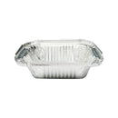 125PCS Disposable Quadrate Tin Foil Pans Oven Grill Safe Non-Stick Baking Trays - 125pcs-850ml
