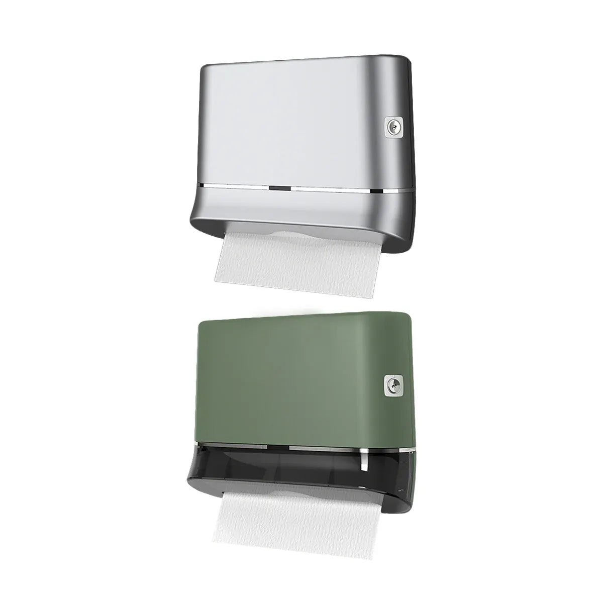Commercial Hand Towel Dispenser Wall Mounted Tissue Box Easy Install Durable - Green
