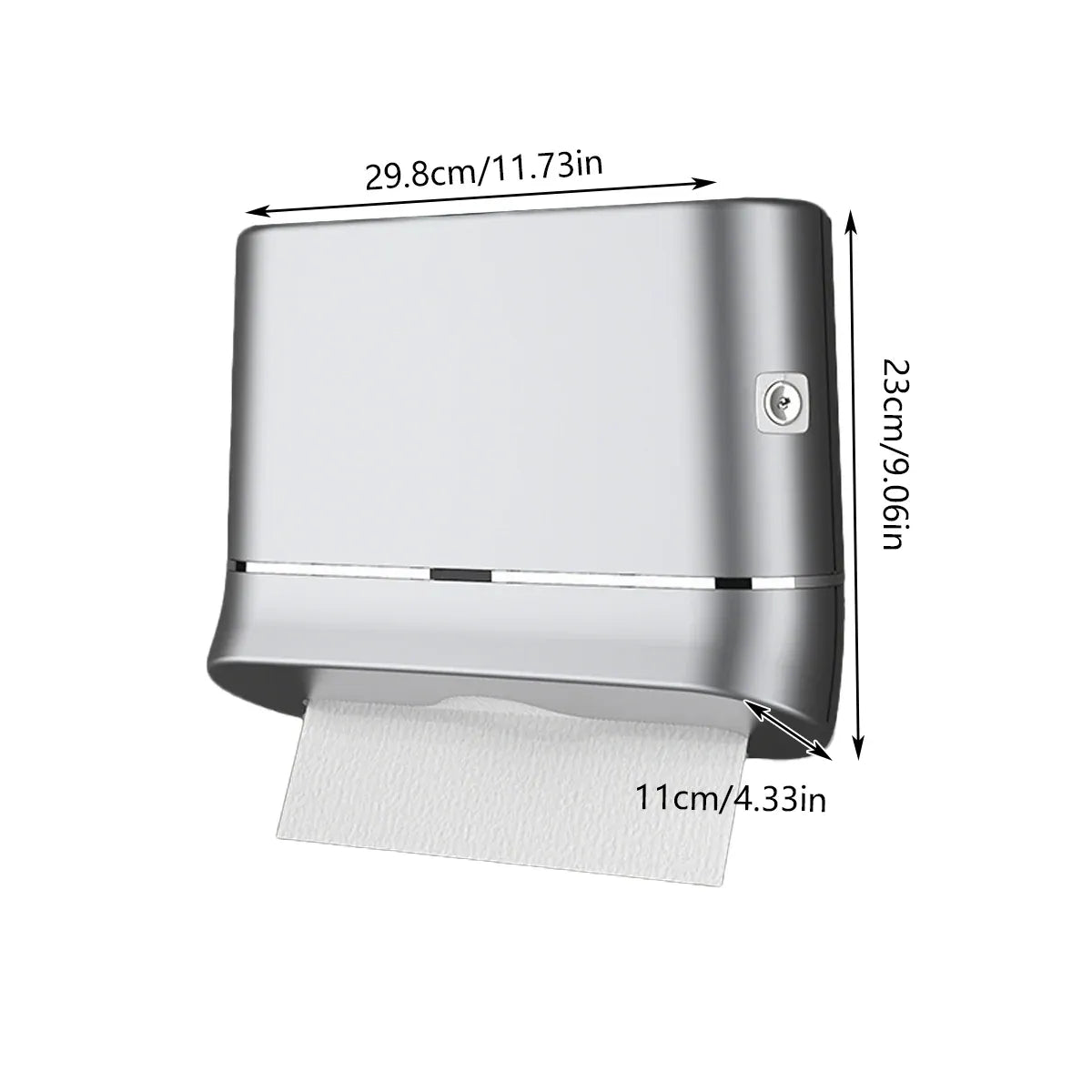 Commercial Hand Towel Dispenser Wall Mounted Tissue Box Easy Install Durable - Green