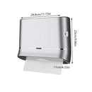 Commercial Hand Towel Dispenser Wall Mounted Tissue Box Easy Install Durable - Silver