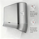 Commercial Hand Towel Dispenser Wall Mounted Tissue Box Easy Install Durable - Silver