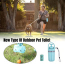 Portable Pet Waste Pick-up Shovel Six-claw Excrement Clip with Bag Dispenser
