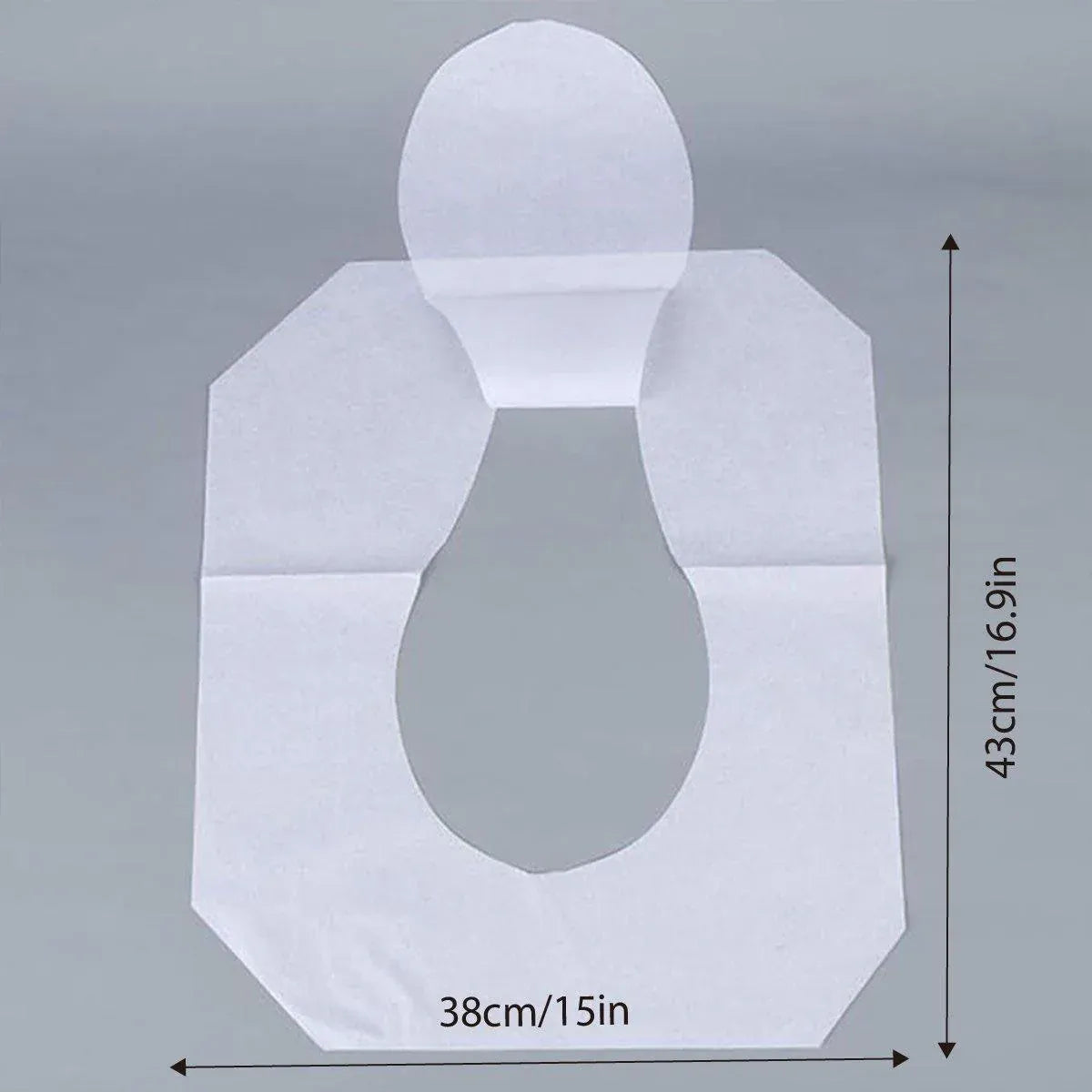 2PCS Travel Disposable Toilet Seat Covers Soluble Paper For Hotel Household Use