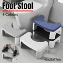 Toilet Stool Anti-Slip Bathroom Footstool for Home Use with Stable Support Design - Black