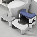 Toilet Stool Anti-Slip Bathroom Footstool for Home Use with Stable Support Design - Black
