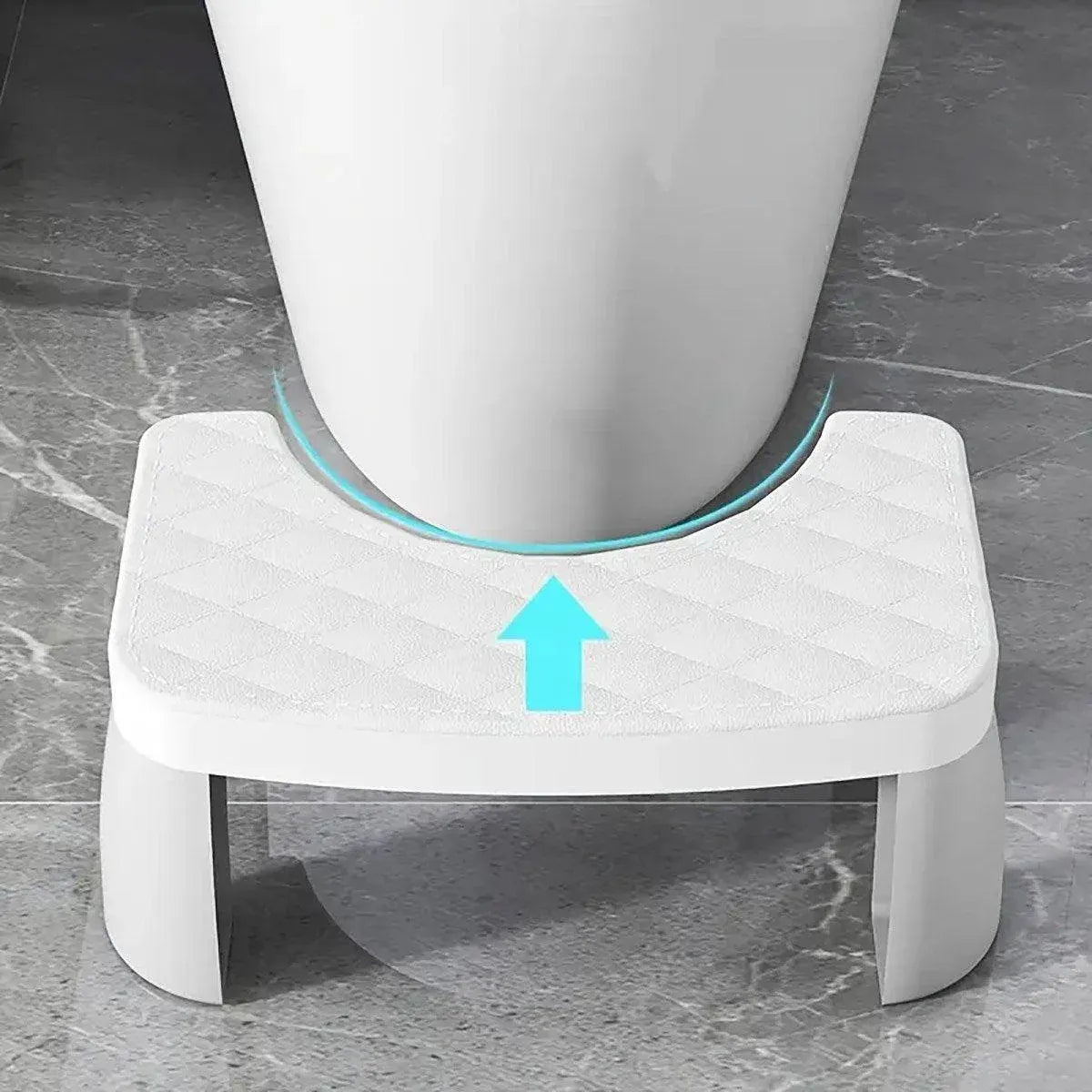 Toilet Stool Anti-Slip Bathroom Footstool for Home Use with Stable Support Design - Blue