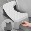 Toilet Stool Anti-Slip Bathroom Footstool for Home Use with Stable Support Design - Blue