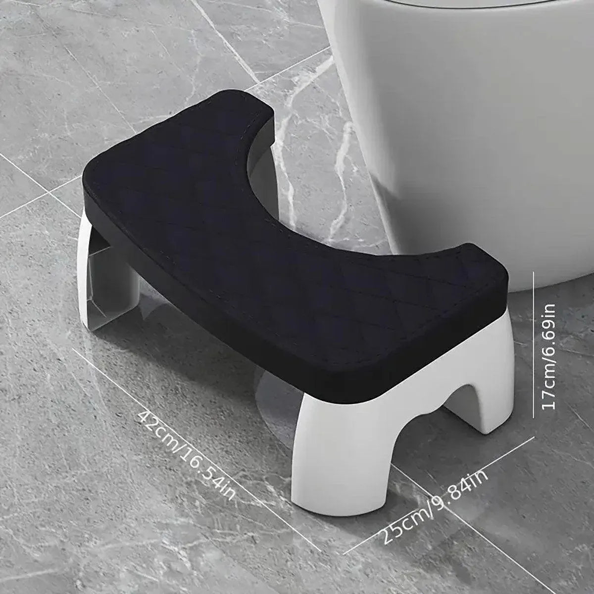 Toilet Stool Anti-Slip Bathroom Footstool for Home Use with Stable Support Design - Blue