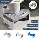 Thickened Toilet Squatting Stool Bathroom Footstool Household Restroom Pad - Grey