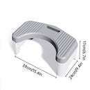 Thickened Toilet Squatting Stool Bathroom Footstool Household Restroom Pad - White