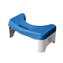 Thickened Toilet Squatting Stool Bathroom Footstool Household Restroom Pad - White