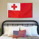 Tonga National Flag 90x150cm Outdoor Polyester Banner with Eyelets