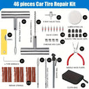 46PCS Car Tire Repair Kit Patch Plug Puncture Emergency for Car Truck Motorbike