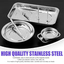 5PCS Stainless Steel Tool Tray Storage Set with Strong Iron-Grip Sturdy for Garage Workshop