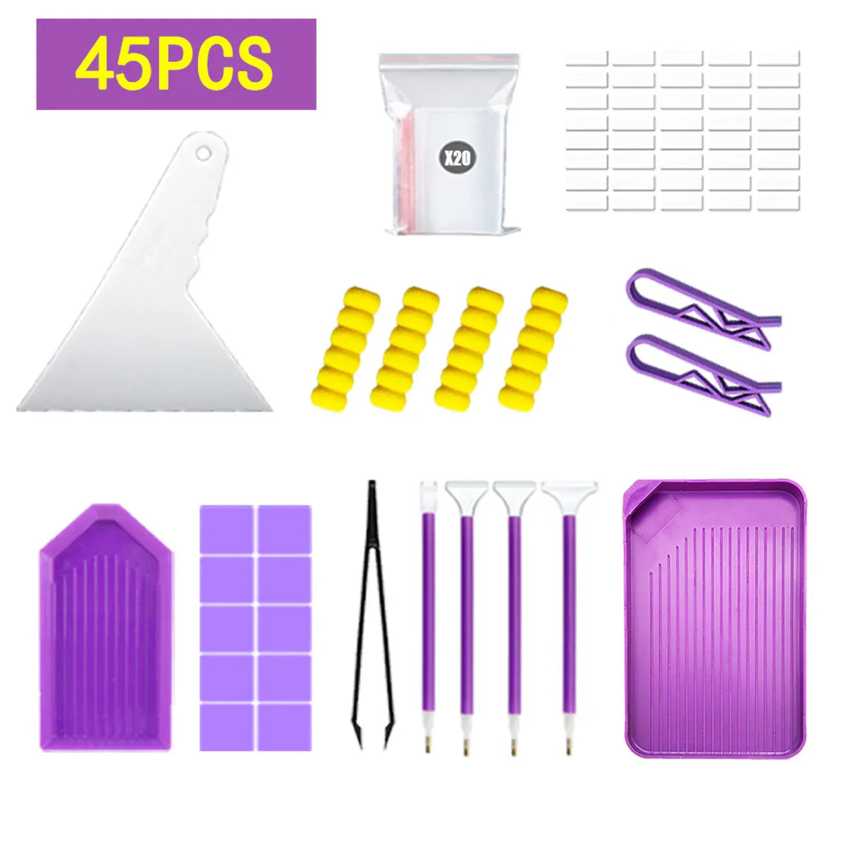 45 or 84 PCS Diamond Painting Tool Kit for DIY Diamond Art Craft Projects Use - 84PCS