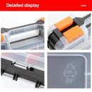 Double Sided Portable Hardware Tools Storage Box Parts Organizer Accessories Box