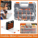 Double Sided Portable Hardware Tools Storage Box Parts Organizer Accessories Box