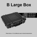 2 Sizes Plastic Equipment Box Portable Power Storage Customized Watch Toolbox - B Large Box