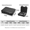 2 Sizes Plastic Equipment Box Portable Power Storage Customized Watch Toolbox - B Large Box