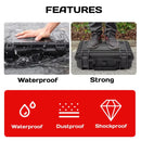 2 Sizes Plastic Equipment Box Portable Power Storage Customized Watch Toolbox - B Large Box