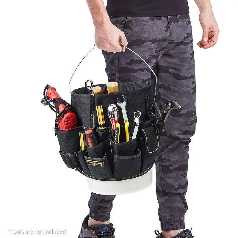Multifunctional Bucket Bag Hardware Tools Organizer Repair Toolkit Storage Case