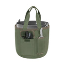 Waterproof Green Canvas Tool Storage Bag Portable Garden Bucket Organizer Use