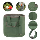 Waterproof Green Canvas Tool Storage Bag Portable Garden Bucket Organizer Use