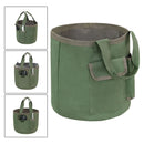 Waterproof Green Canvas Tool Storage Bag Portable Garden Bucket Organizer Use
