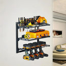 Wall Mounted Electric Drill Tool Rack Garage Screwdriver Storage Organizer