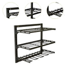 Wall Mounted Electric Drill Tool Rack Garage Screwdriver Storage Organizer