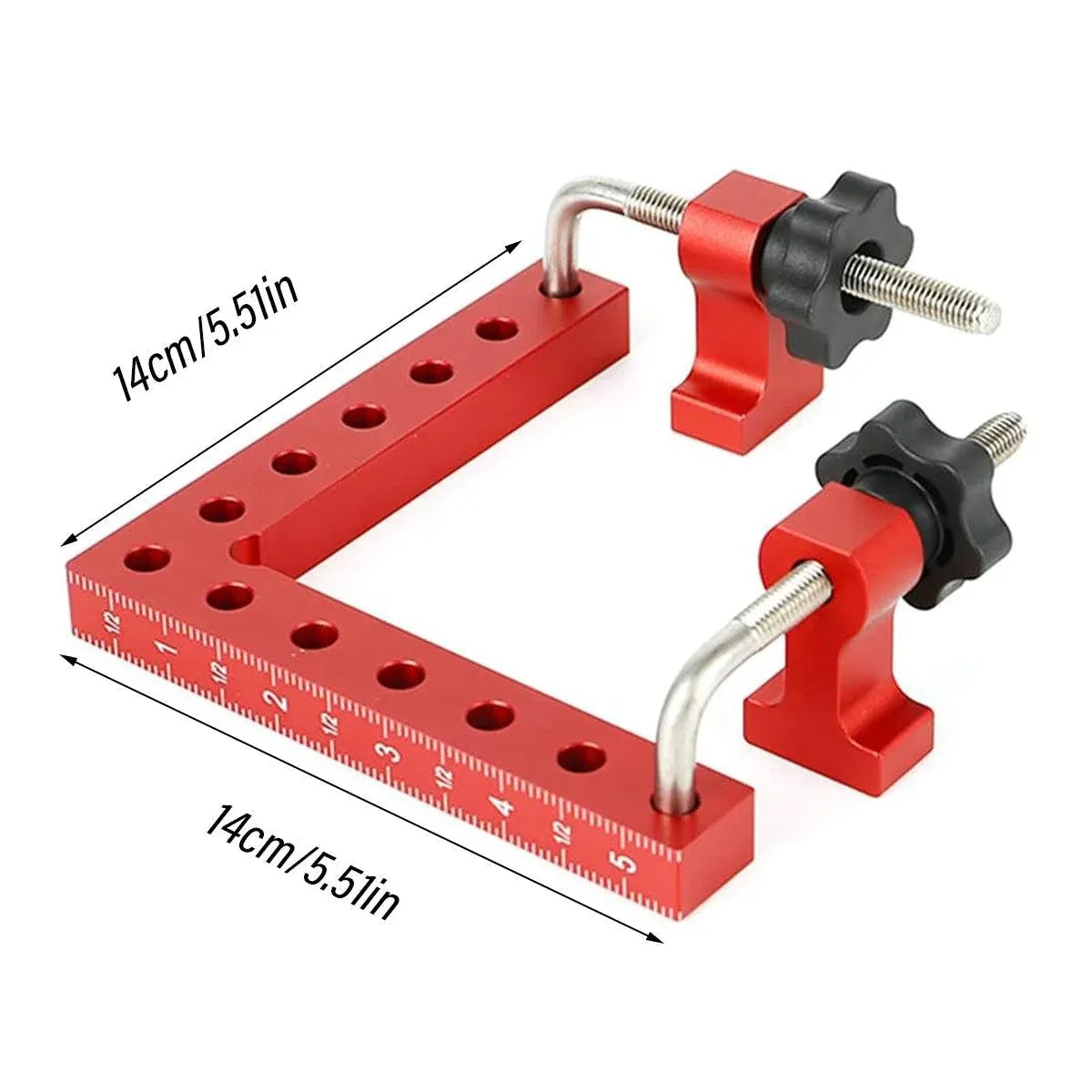 Right Angle Ruler Woodworking Clamp L Type Scribe Positioning Holder Tool