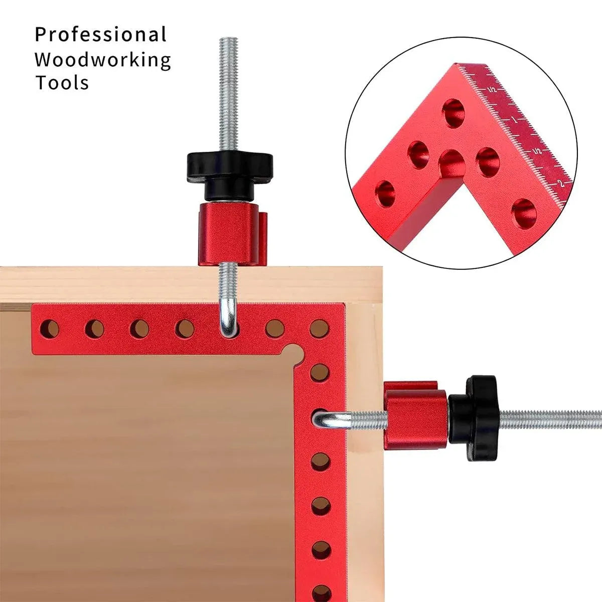 Right Angle Ruler Woodworking Clamp L Type Scribe Positioning Holder Tool