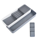Drawer Dividers Kitchen Knife Organizer Storage Rack Holder Tray Utensil Insert