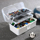 Translucent Three Layer Toolbox Multifunctional Folding Storage Box Organizer