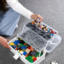 Translucent Three Layer Toolbox Multifunctional Folding Storage Box Organizer