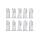 10PCS Pet Finger Toothbrush Soft Silicone Dog and Cat Teeth Cleaning Tool