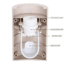 Wall Mounted Automatic Toothpaste Dispenser with Dual Push Slot Design