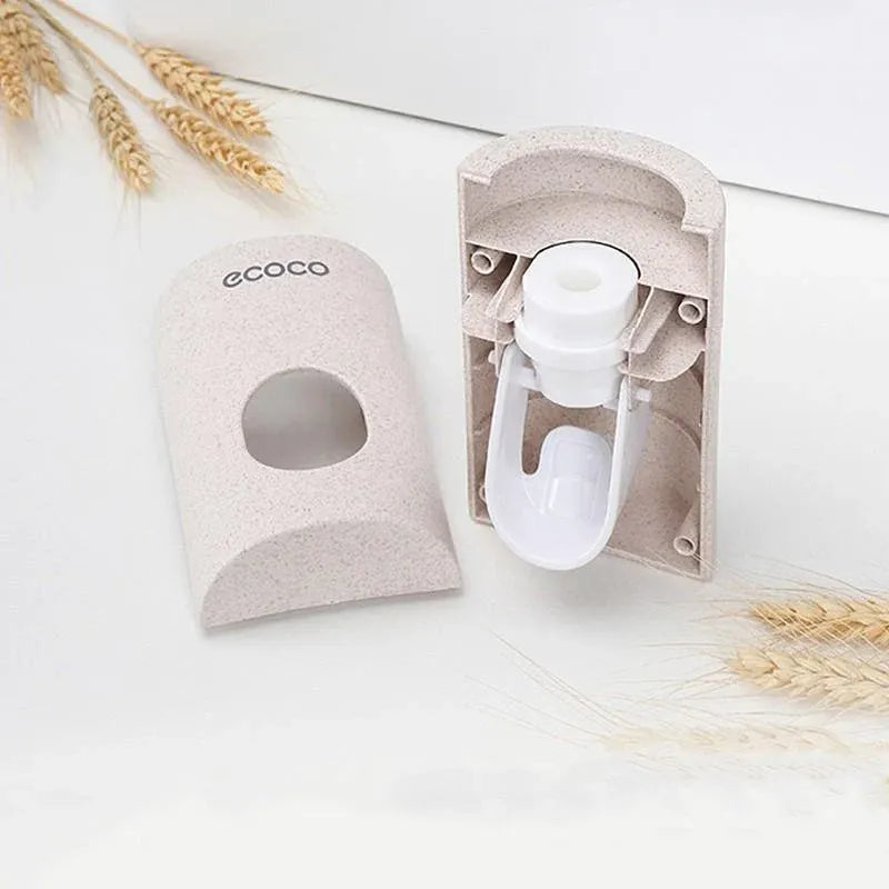 Wall Mounted Automatic Toothpaste Dispenser with Dual Push Slot Design