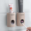 Wall Mounted Automatic Toothpaste Dispenser with Dual Push Slot Design