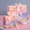 10pcs Oil Painting Gift Paper Bags for Birthday and Holiday Gift Packaging Tote - M