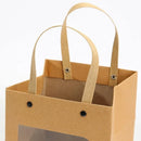 Square Paper Bags Standard Kraft Material Sturdy Multipurpose Available 3 Sizes - 25pcs-10*10*10cm