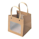 Square Paper Bags Standard Kraft Material Sturdy Multipurpose Available 3 Sizes - 25pcs-15*15*15cm