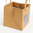 Square Paper Bags Standard Kraft Material Sturdy Multipurpose Available 3 Sizes - 25pcs-15*15*15cm